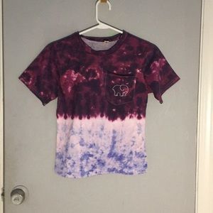 Ivory Ella Purple Tie Die T-Shirt